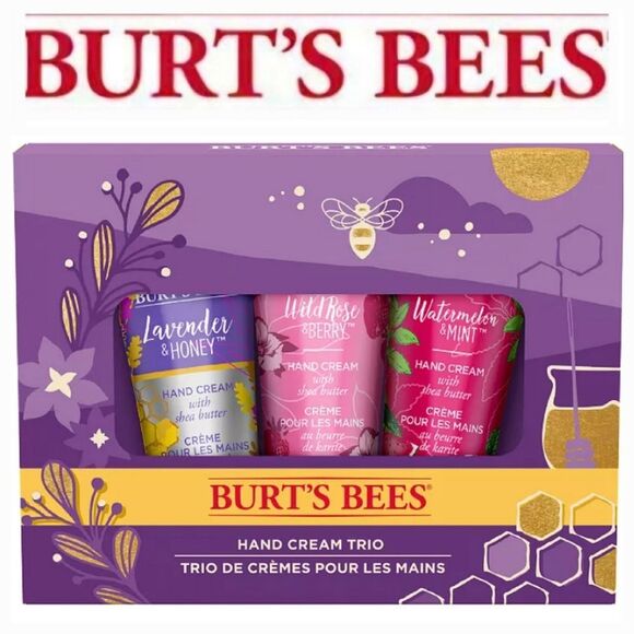 Burt's Bees Hand Cream Trio - Picture 1 of 7
